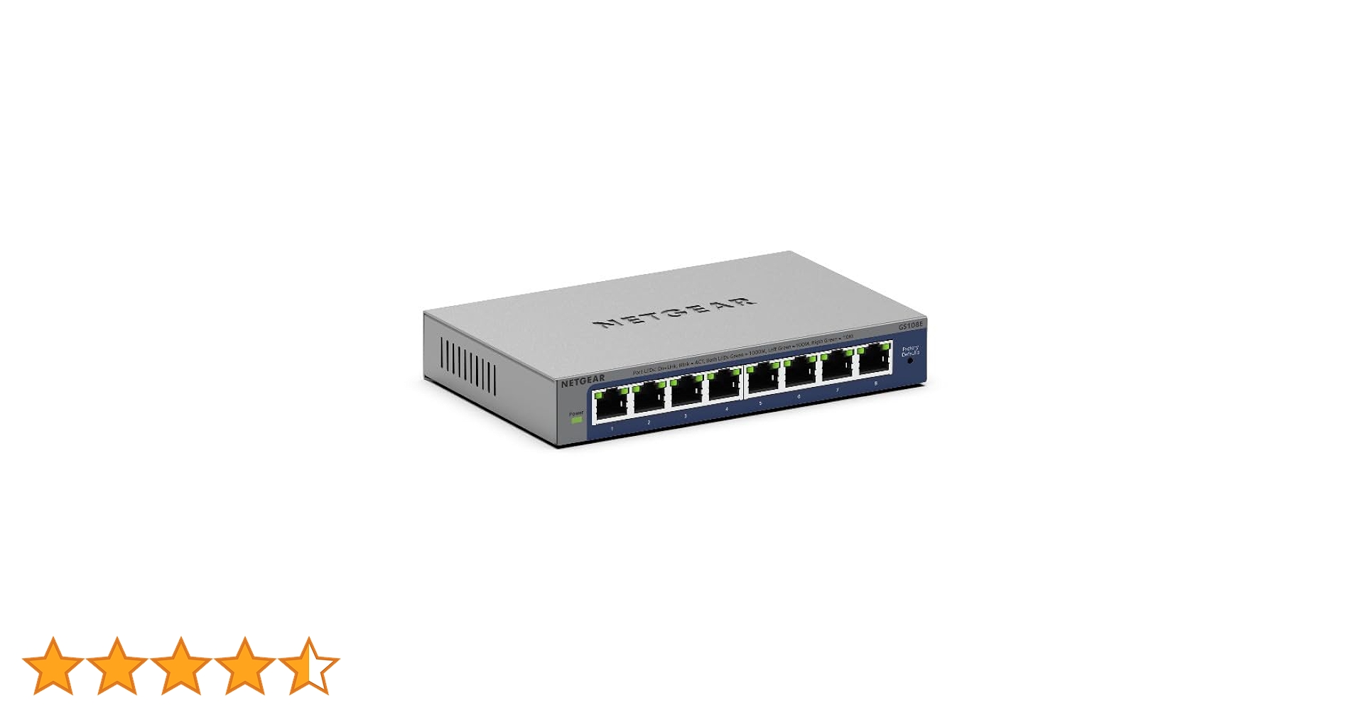【新品未使用】NETGEAR 8ポーHUB GS108E 各4個セット GS108E｜GS108E-400JPS｜ギガビット8ポート アンマネージプラス